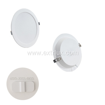 Led Plastic Round dial recessed downlight 9W 3CCT